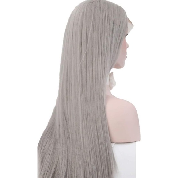 ELE H 24” GREY STEEL STRAIGHT LACE FRONT WIG *NEW*
